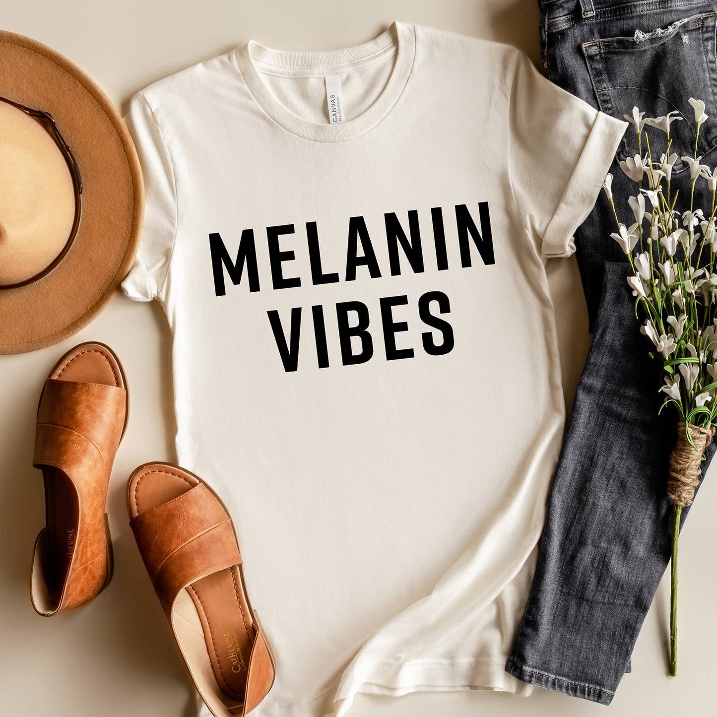 Melanin Vibes T-Shirt Black Girl Magic Tee Shirt