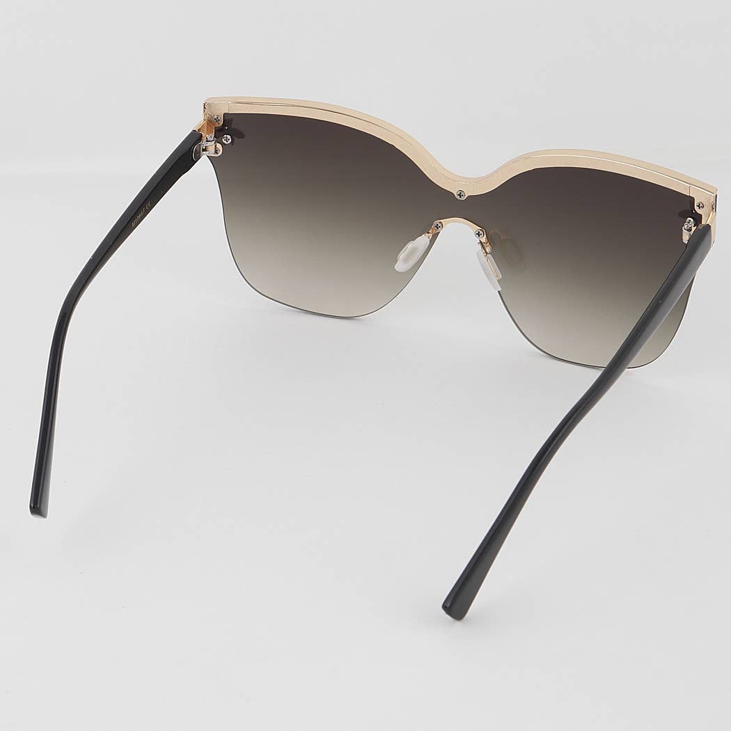 Bee Emblem Square Sunglasses