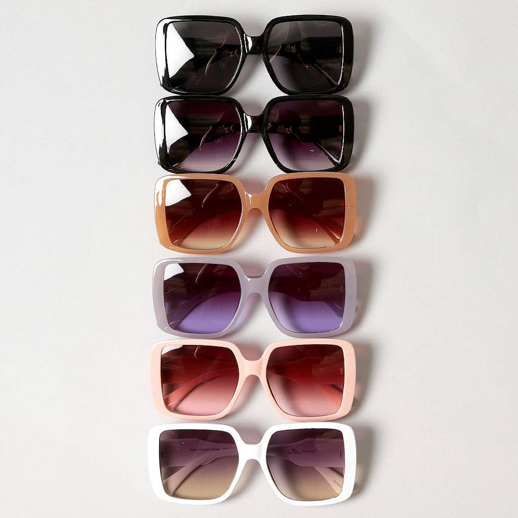 Women's Oversized Sunglasses - 12 Assorted Colors