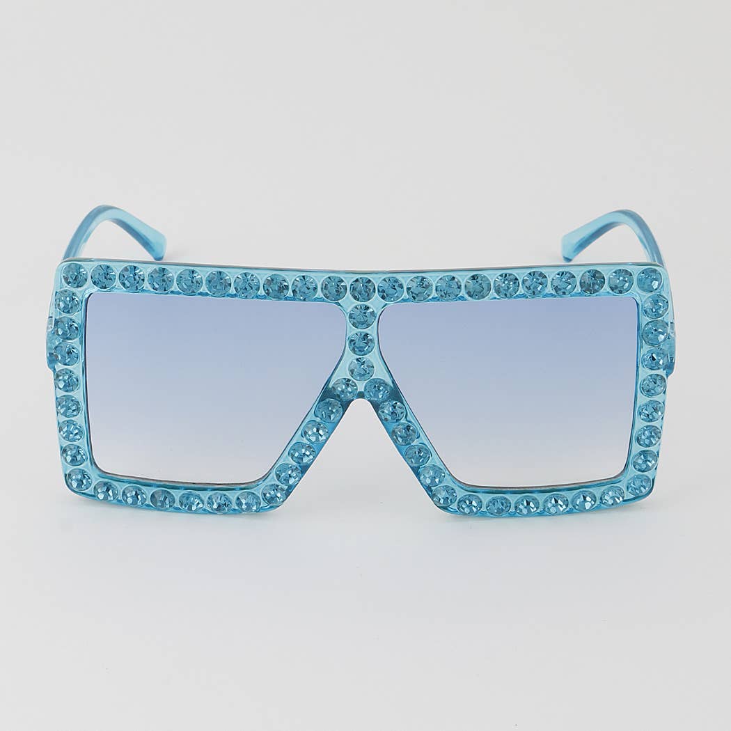 Bejeweled Shield Sunglasses
