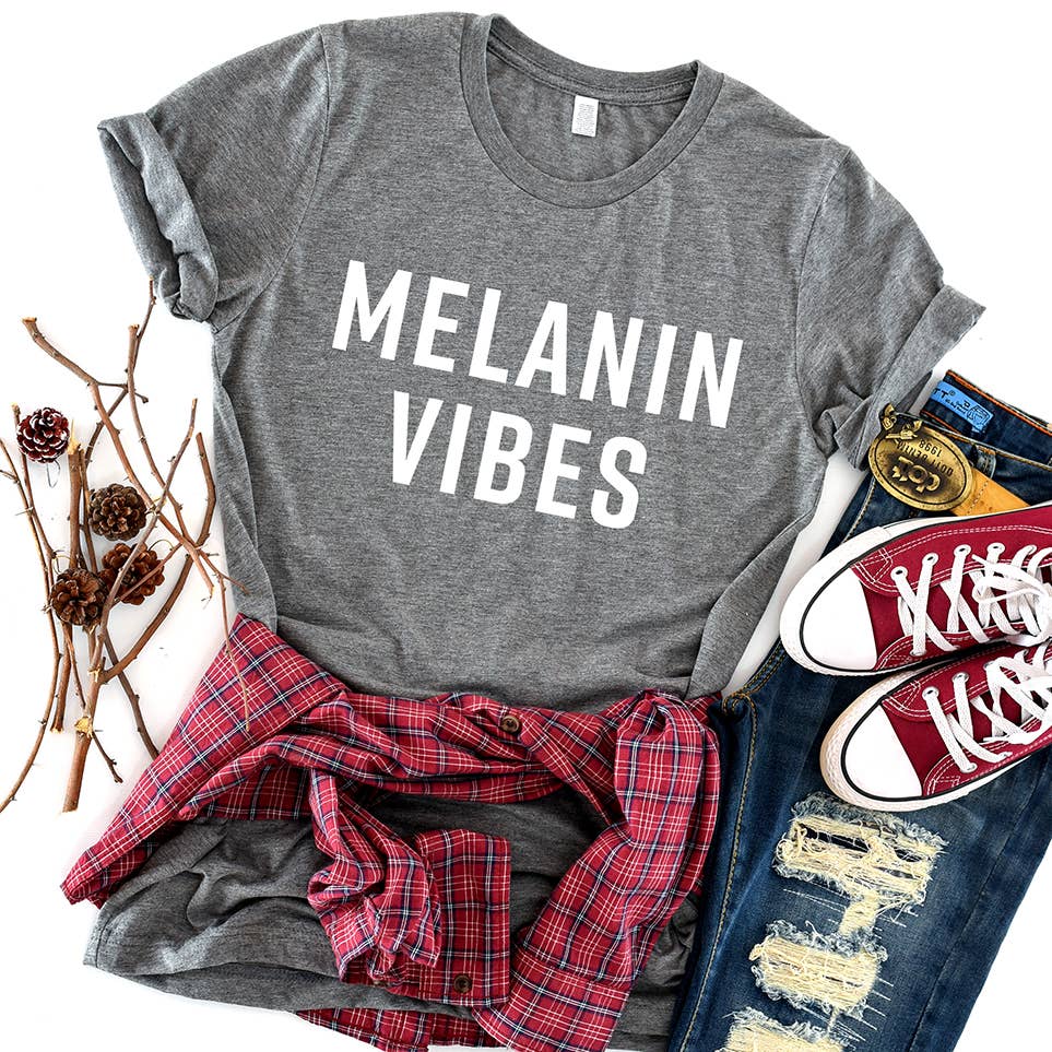 Melanin Vibes T-Shirt Black Girl Magic Tee Shirt