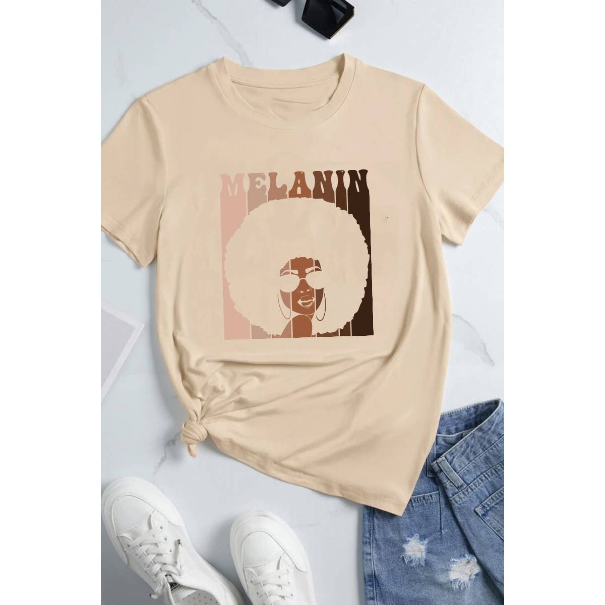 MELANIN GRAPHIC WOMEN TEE