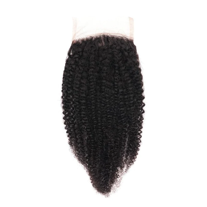 4x4 Extra Kinky Curl Closure | Steam Curled