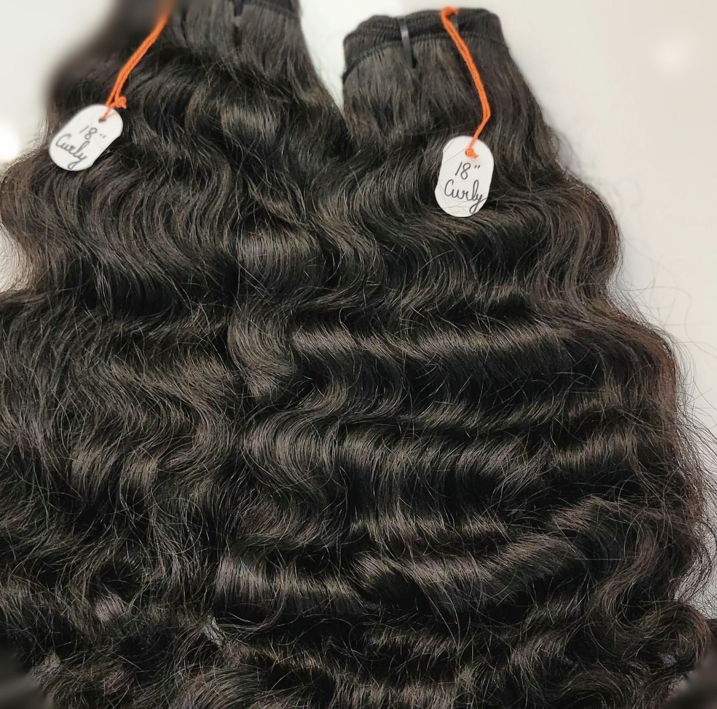 100% Raw Virgin Indian Curly | Black Bundles