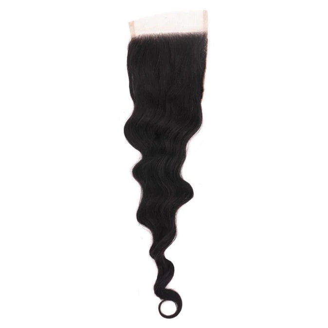 4x4 Loose Wave Closure | Steam Curled