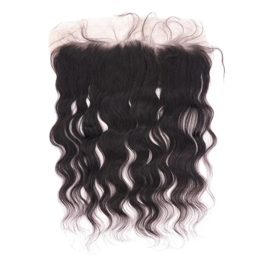 13x4 | Natural Wave Transparent Lace Frontal | Steam Curled