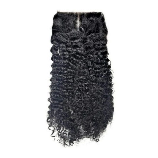 4x4 Afro Kinky Closure | Steam Curled